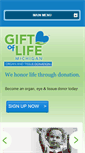 Mobile Screenshot of giftoflifemichigan.org